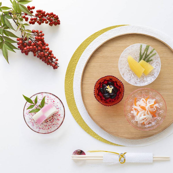 Aderia 手工小玻璃盤粉紅色花朵設計 100 毫米