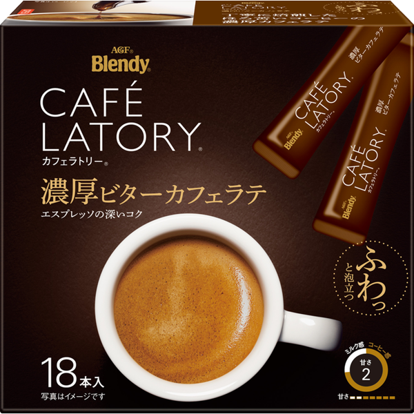 AGF Blendy Cafe Latory 濃鬱苦咖啡拿鐵 18 支