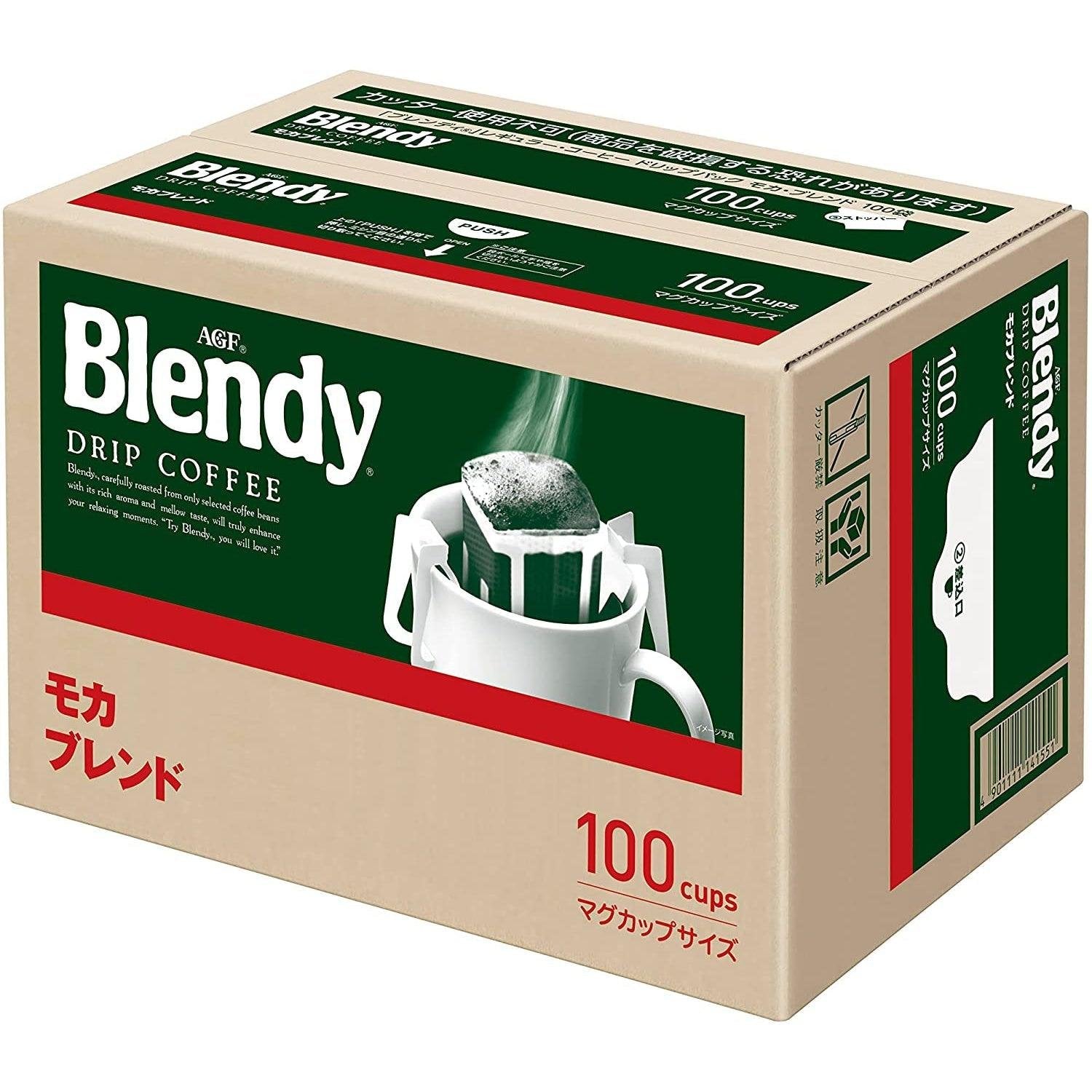 AGF Blendy 滴濾咖啡摩卡混合獨立滴濾袋 100 包