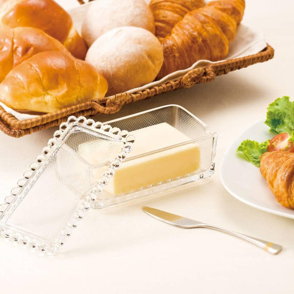 Aderia 經典優雅玻璃奶油容器盤 1/2 磅