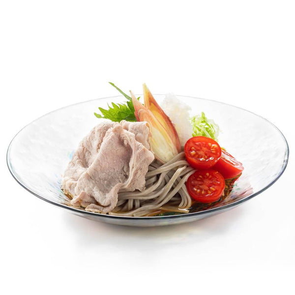 Aderia 大玻璃餐盤藍色煙火設計 230 毫米