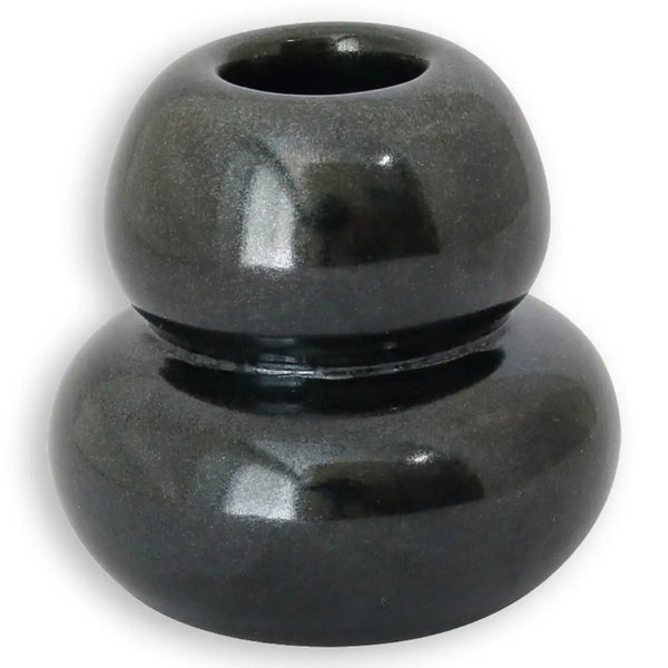 Chasen Tate Hasami Ware 瓷器抹茶攪拌器支架雙尺寸黑色