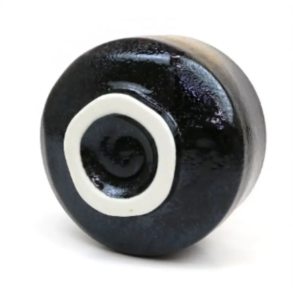 Chawan 手工美濃燒黑與金色日本抹茶碗