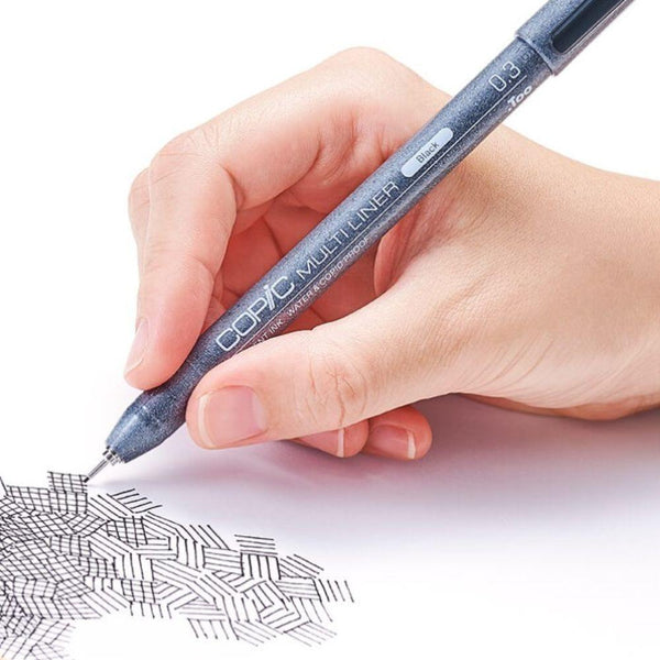 酷筆客 Multiliner 記號筆套裝黑色繪圖細線筆 4 支筆