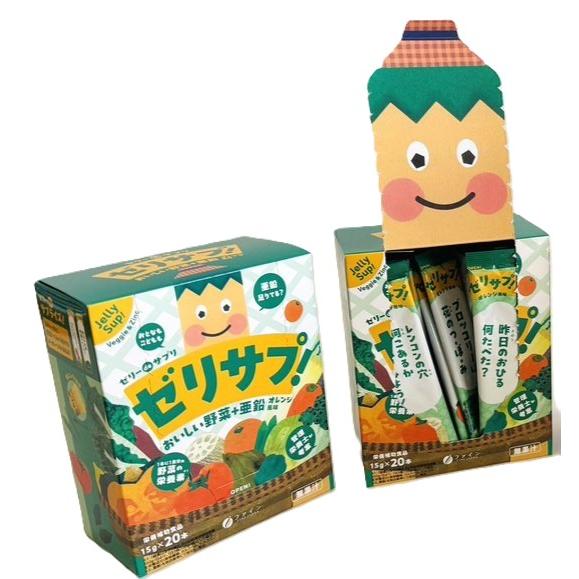 Fine Japan 蔬菜果凍零食柳橙口味 20 包