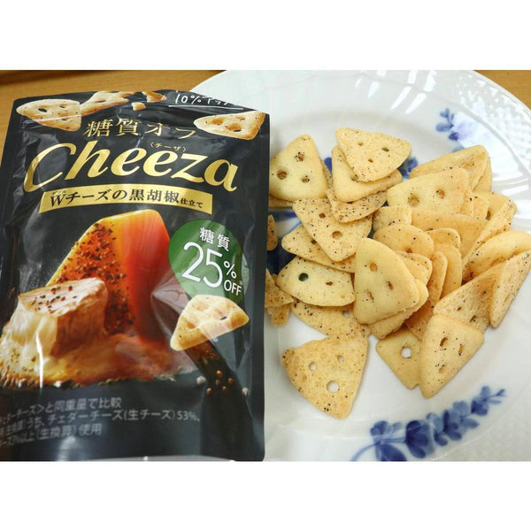 Glico Cheeza 低碳水化合物黑胡椒雙層起司餅乾 36 克