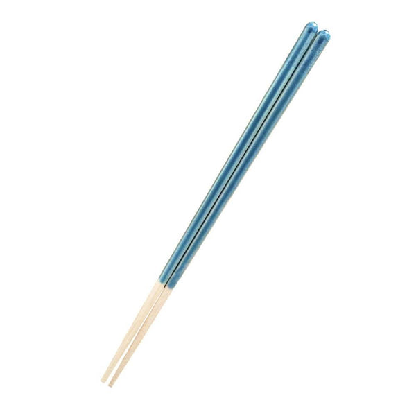 手工製作防滑長烹飪筷子可用洗碗機清洗藍色 27 厘米