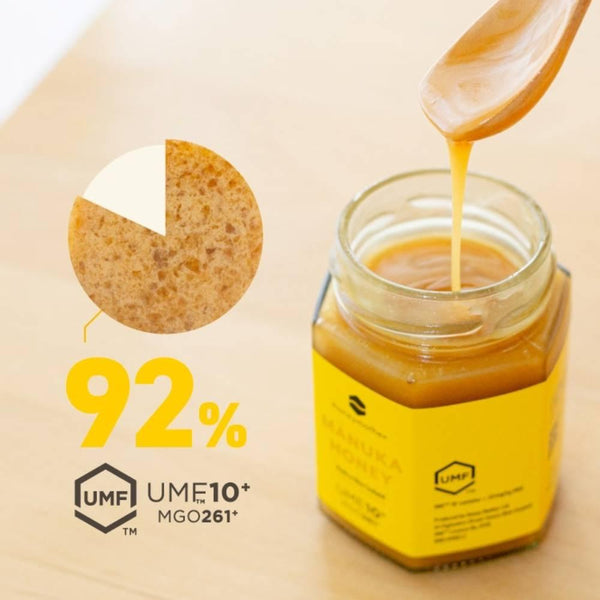 Honey Mother 濃縮麥盧卡蜂蜜含片蜂蜜糖果 8 克拉。