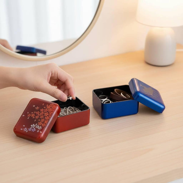 紅漆櫻花設計小配件盒