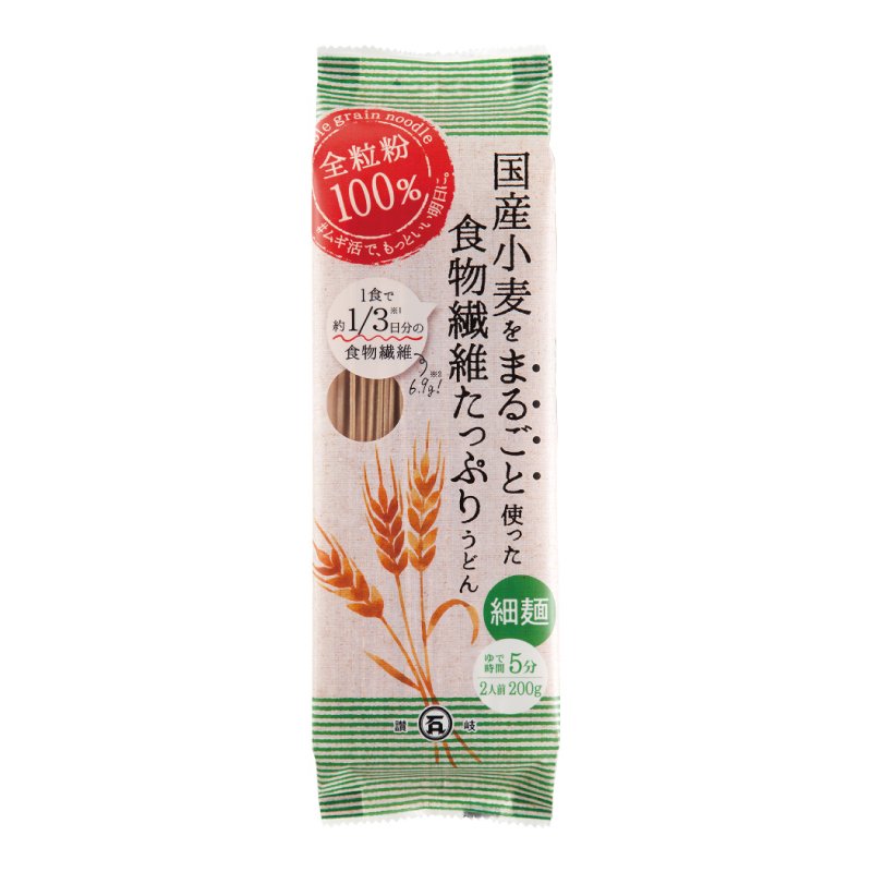 石丸 乾細全麥烏龍麵 200g