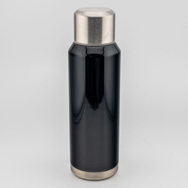 Isuke 可重複使用超薄時尚鋼水瓶黑漆 300 毫升