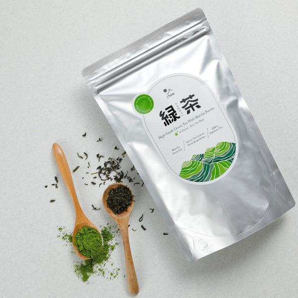 J Taste 高級抹茶綠茶可生物降解茶包 50 克拉。