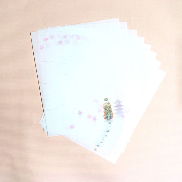 Kamiiso Kimono 美麗的 Maiko Kaishi Iyo 和紙和紙盒套裝