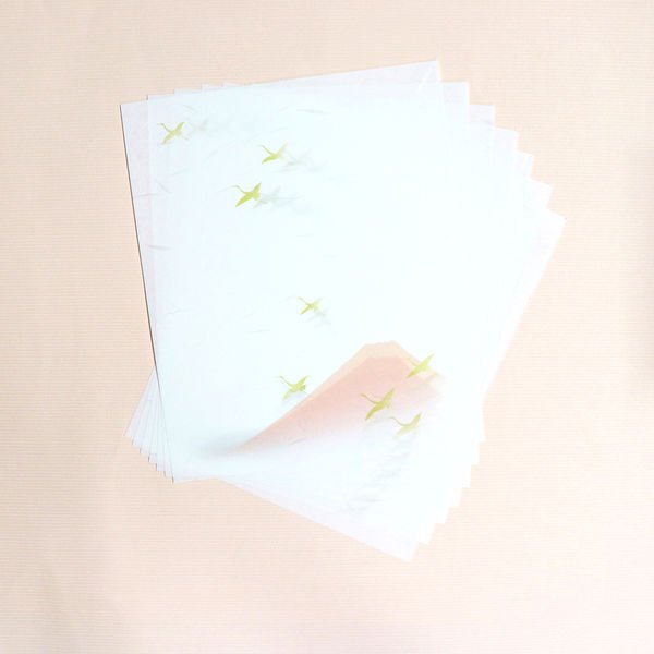 神磯和服美麗富士山貝石伊予和紙及紙盒套裝