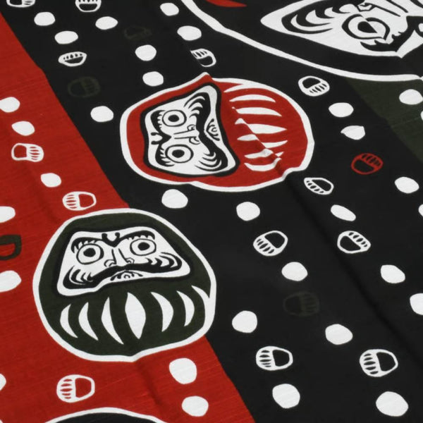 Kenema Furoshiki Nanakorobiyaoki 小號黑色棉質包裹布 50 厘米