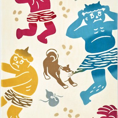 Kenema Tenugui Setsubun 惡魔日本傳統手染布