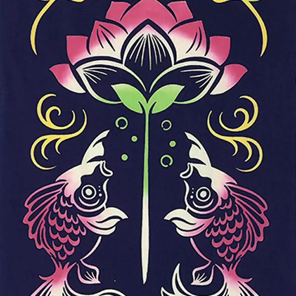 Kenema Tenugui 時尚金魚日本傳統手工染色布