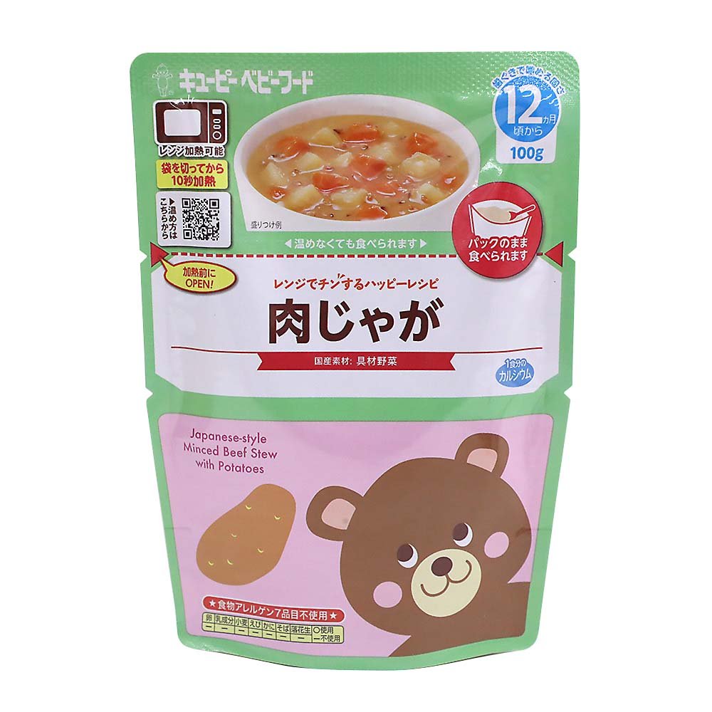 丘比日本嬰兒食品 Nikujaga 牛肉馬鈴薯燉肉 12m+ 100g