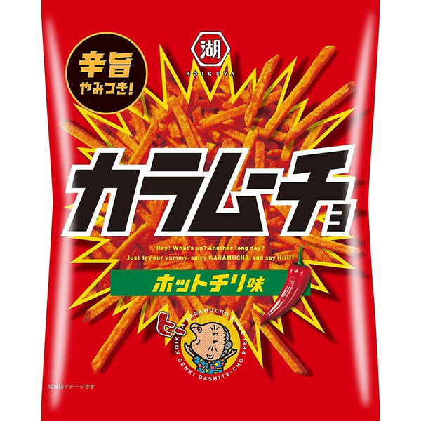 Koikeya Karamucho 辣椒辣味薯條 90g (3袋裝)