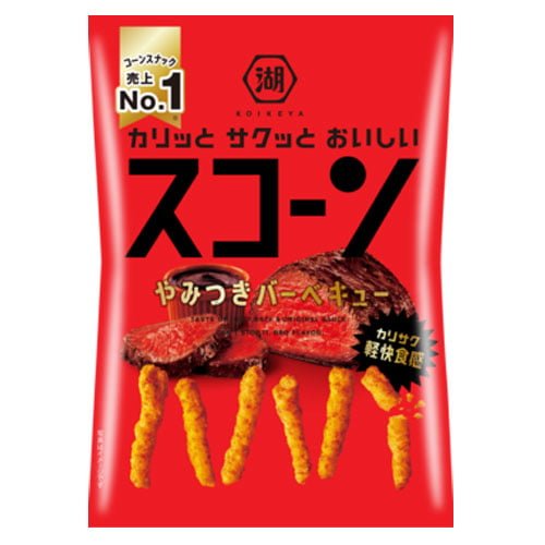 Koikeya Scorn BBQ 燒烤玉米泡芙零食 73g (3 袋裝)