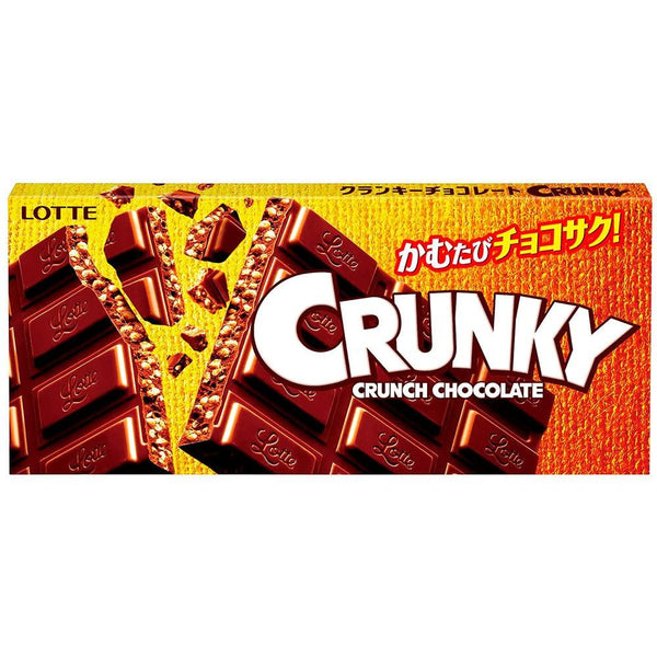 樂天 Crunky 巧克力脆皮麥芽泡芙巧克力塊 45 克(5 塊)