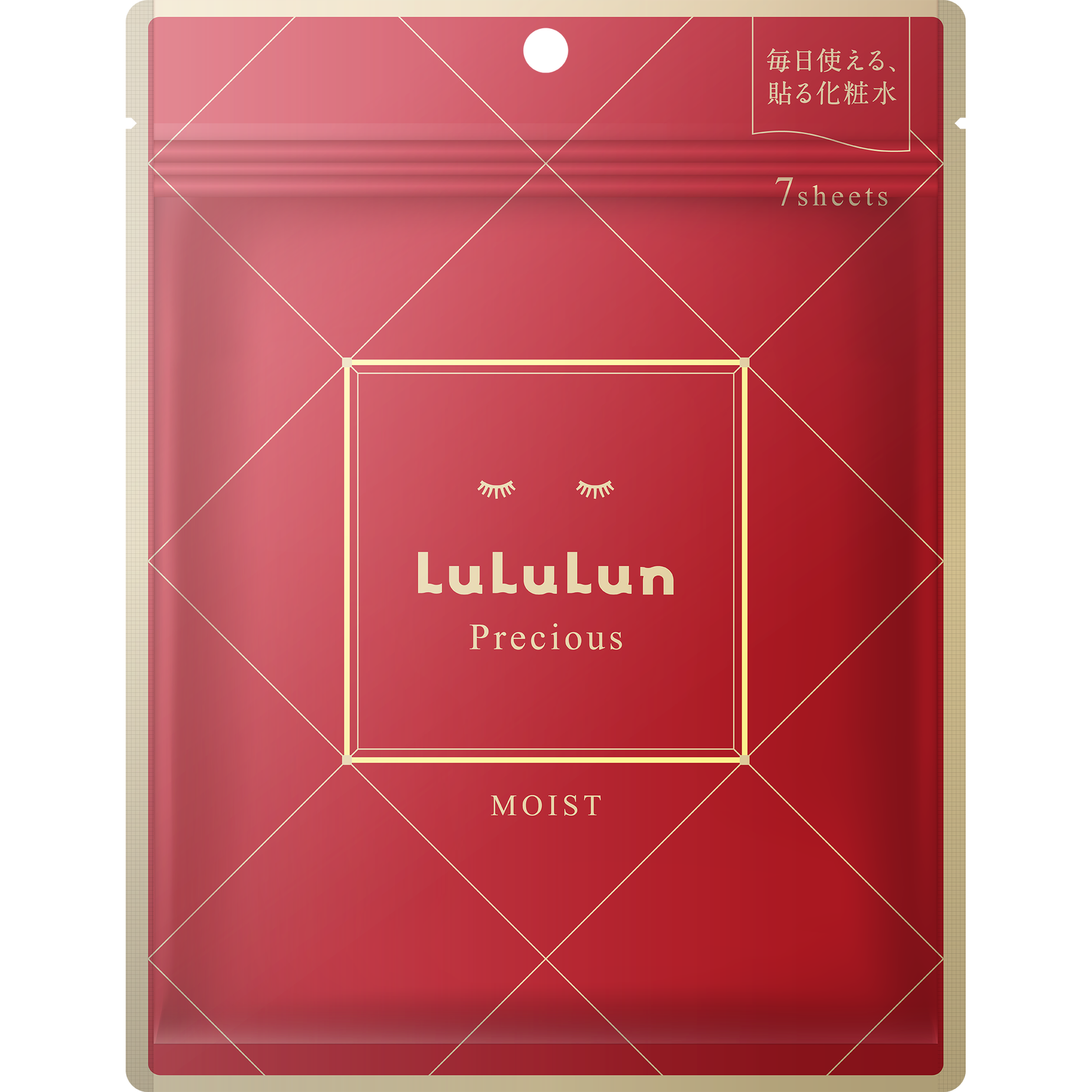 Lululun 珍紅保濕面膜 7片