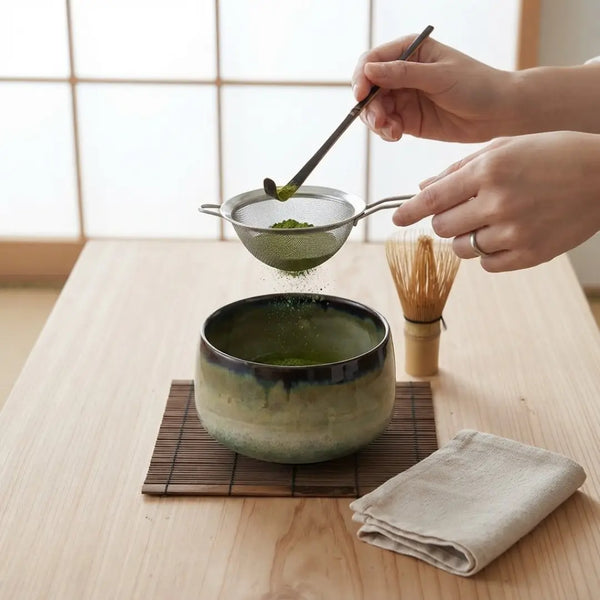 抹茶碗 波佐見器 抹茶碗 陶瓷茶碗 暮綠釉