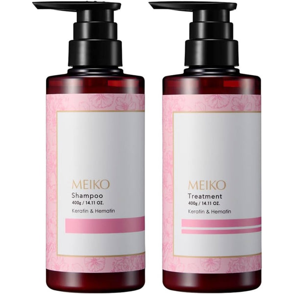 Meiko 櫻花洗髮精和護髮素套裝(適用於受損髮質)