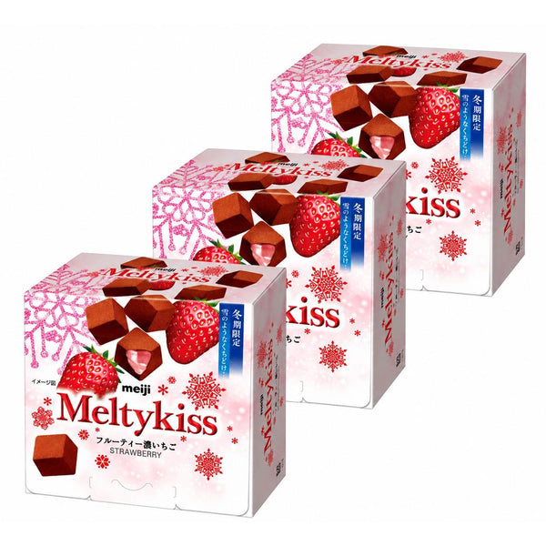 Meltykiss 草莓軟融化巧克力草莓塊 53 克(3 包)