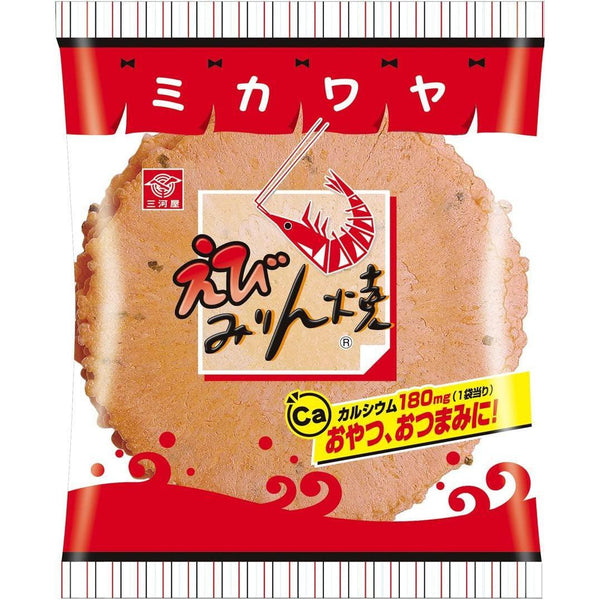 Mikawaya Ebi Mirinyaki 日本老式蝦餅 7 片(3 片裝)