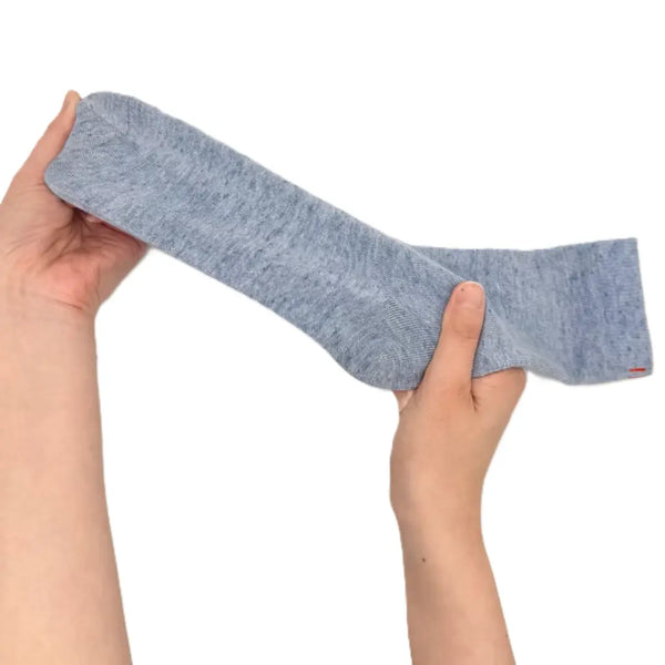 MinaFit 棉質彈性圓領襪男女通用均碼適合大多數 22-29 公分 - 灰色