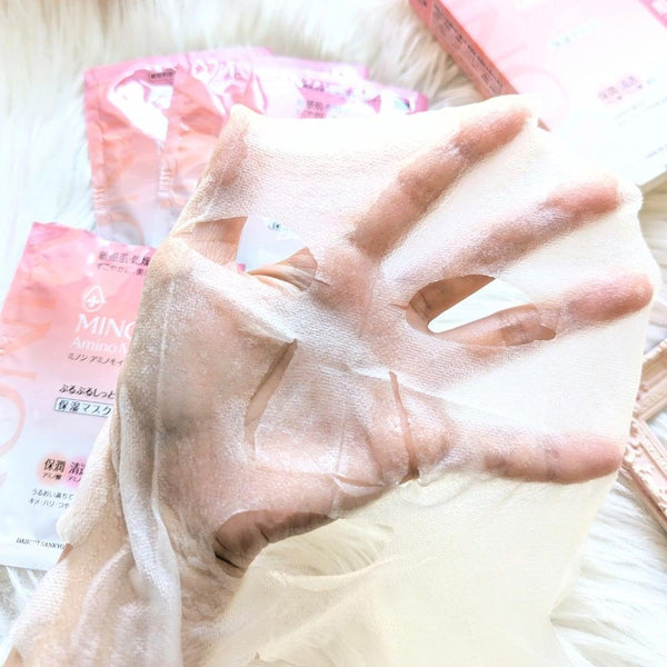 Minon 氨基保濕高保濕面膜適合敏感肌膚 4 片