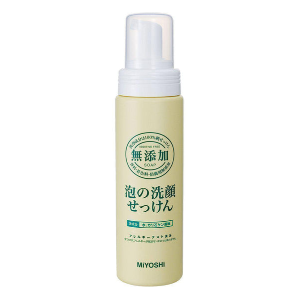 Miyoshi 三好肥皂潔面泡沫洗面乳無添加泵瓶 200ml