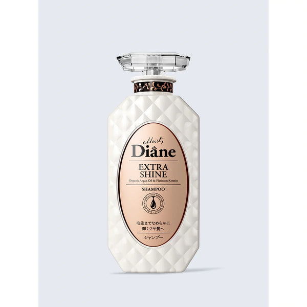 Moist Diane 洗髮精額外亮澤光澤頭髮有機摩洛哥堅果油和角蛋白 450 毫升