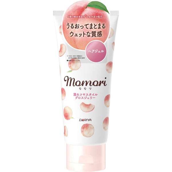 Momori 不黏膩果凍定型啫哩適合濕髮造型 桃香 120g