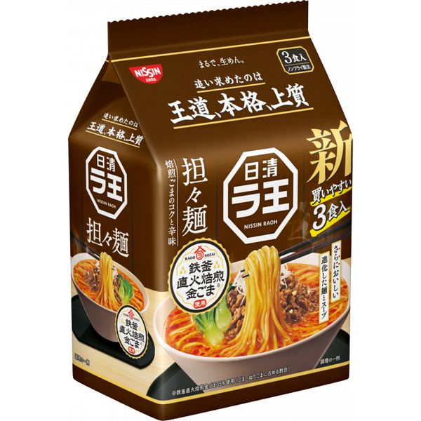 Nissin Raoh 即食擔擔麵 非油炸拉麵 3 份