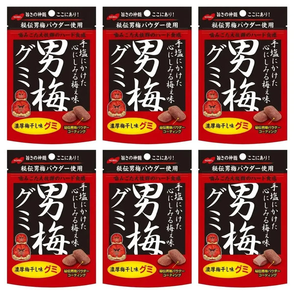 Nobel Otoko Ume 梅子軟糖 鹹酸軟糖 38g (6 包)