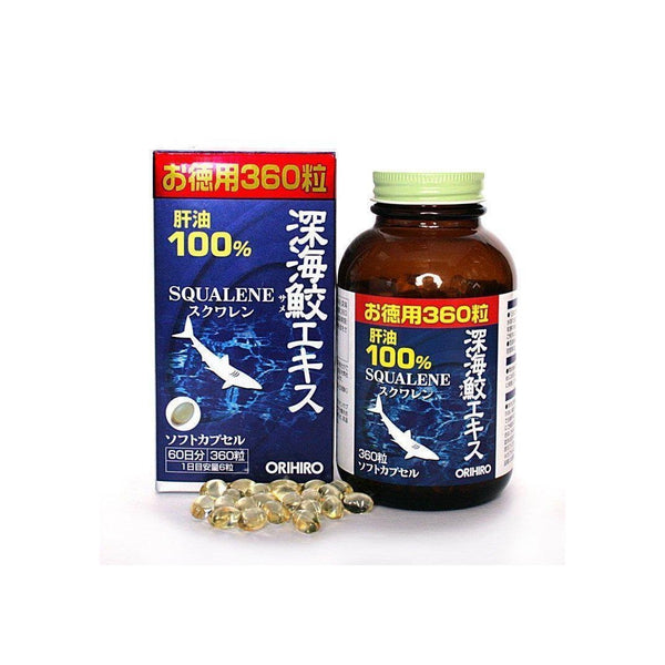 Orihiro 深海鯊魚萃取角鯊烯補充劑 360 粒膠囊