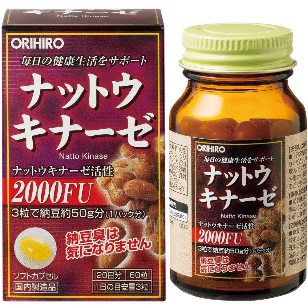 Orihiro 納豆激酶納豆補充劑 60 粒(20 天)