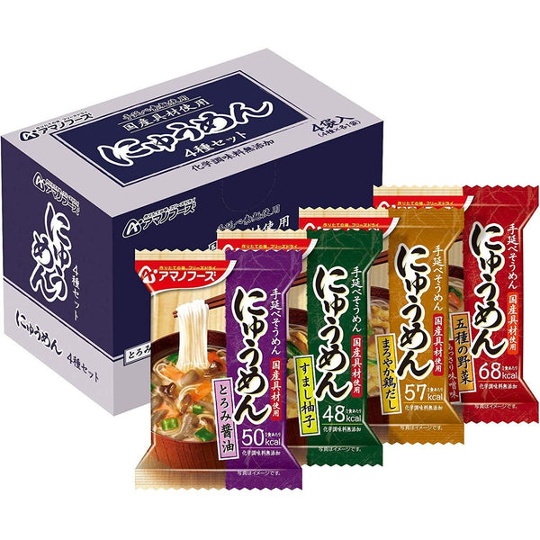 天野食品 牛麵 熱湯凍乾掛麵 4人份