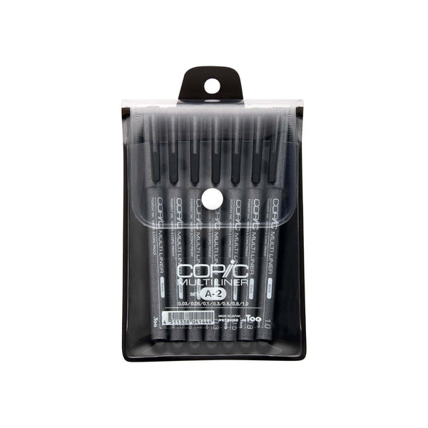 酷筆客 Multiliner 馬克筆套組黑色細線精密繪圖 7 支筆