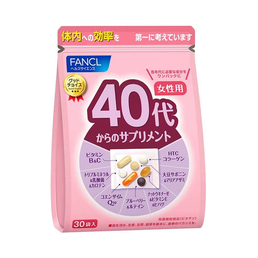 FANCL 40多歲女性健康維生素補充包(30顆)