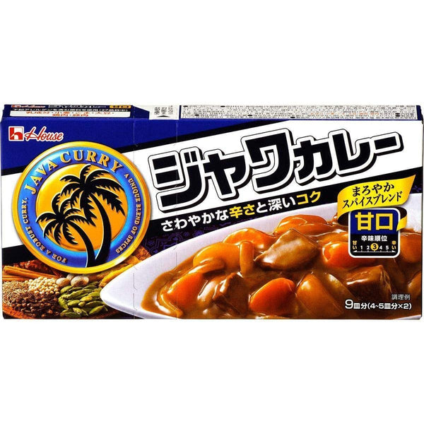 House Foods 爪哇咖哩溫和(日本咖哩肉醬塊)185g