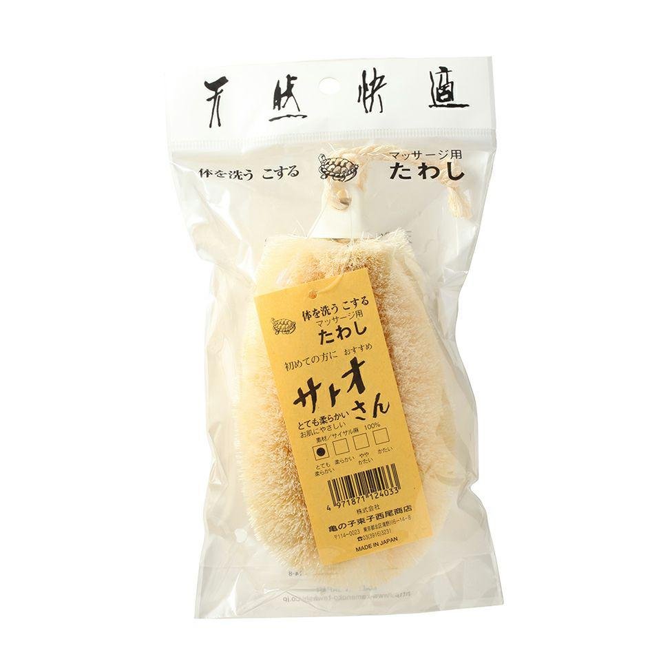 Kamenoko Tawashi Satoo San 日本身體磨砂膏劍麻沐浴海綿