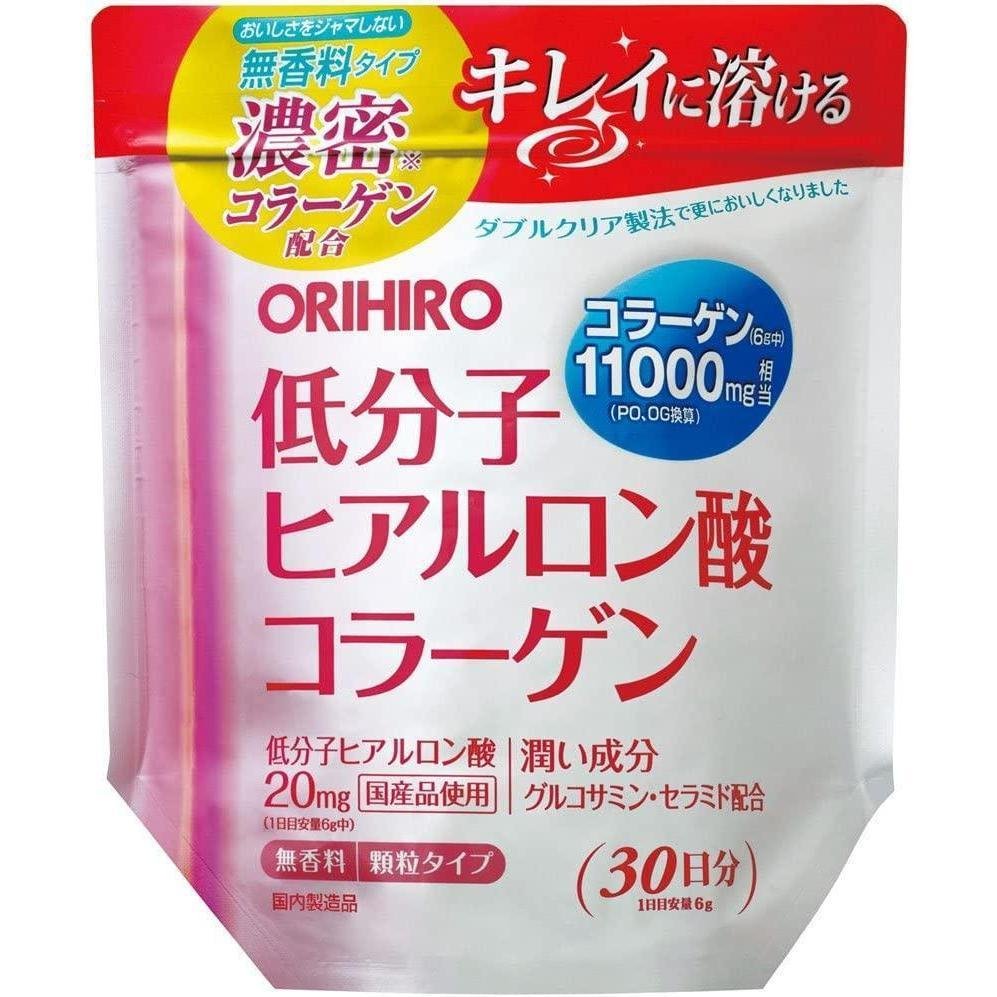 Orihiro 高密度膠原蛋白美容粉含透明質酸 180g