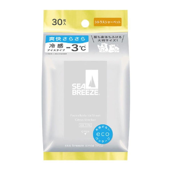 Sea Breeze 除臭降溫身體濕紙巾柑橘果子露 30 片