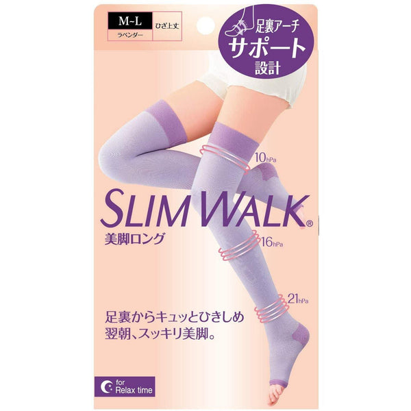 Slim Walk 修身壓力長襪 薰衣草 尺寸 M-L