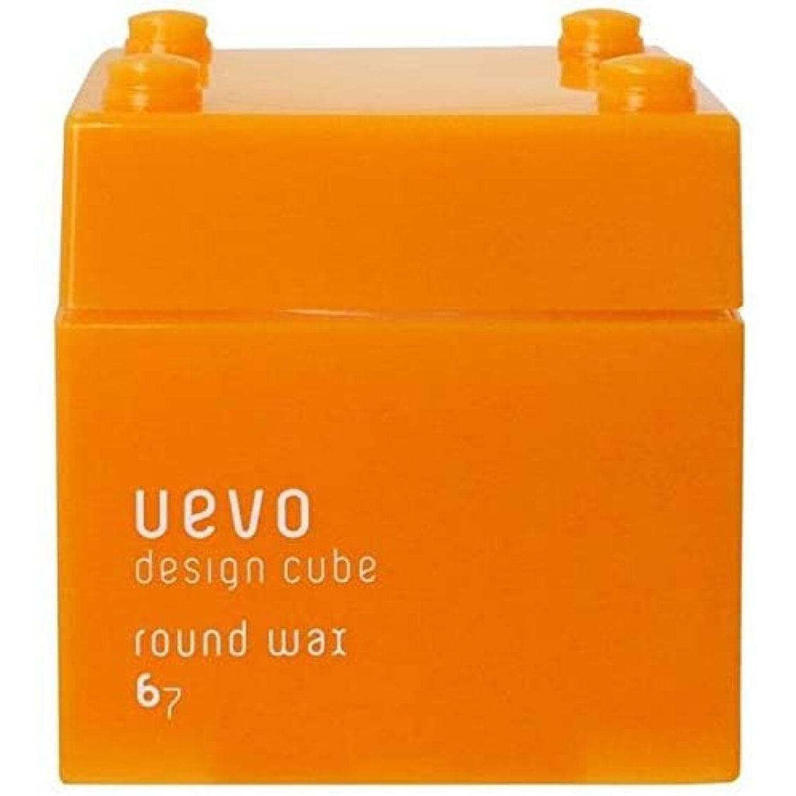 Uevo Design Cube 圓形髮蠟靈活定型自然飾面 80 克