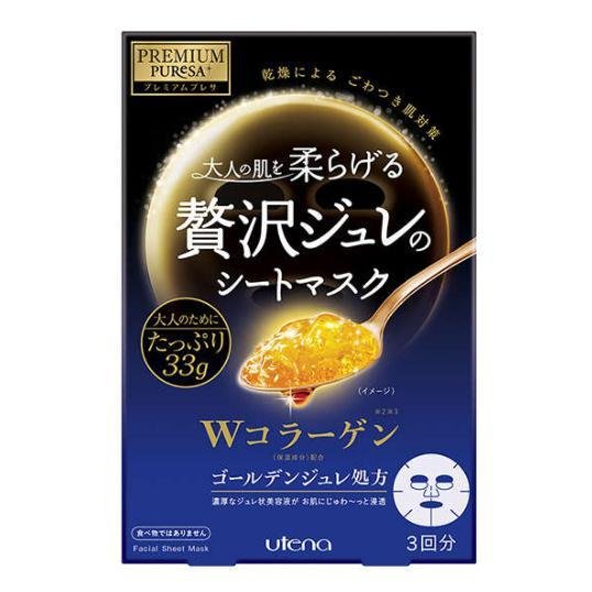 Utena Premium Puresa 黃金果凍面膜膠原蛋白 3 片