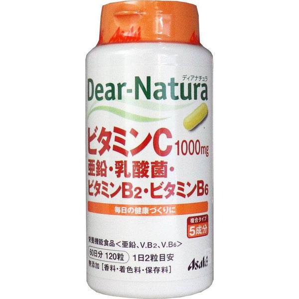Asahi Dear Natura 多種維生素含維生素 C 和鋅 120 片(60 天)